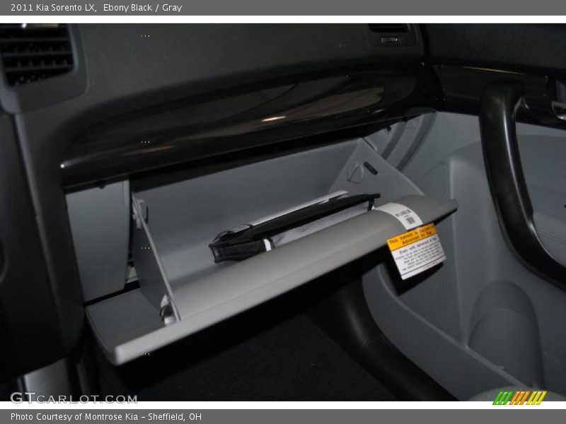 Ebony Black / Gray 2011 Kia Sorento LX