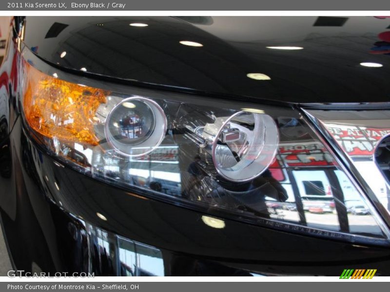 Ebony Black / Gray 2011 Kia Sorento LX