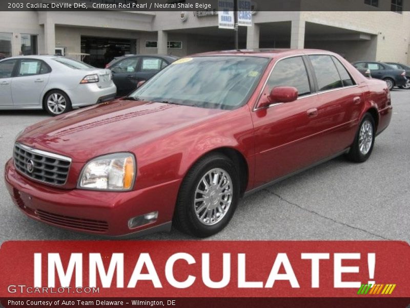 Crimson Red Pearl / Neutral Shale Beige 2003 Cadillac DeVille DHS