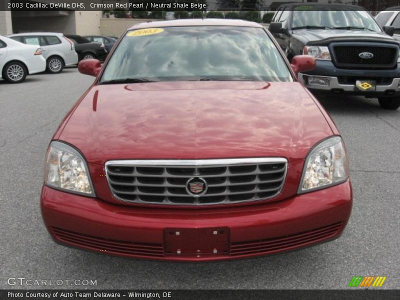 Crimson Red Pearl / Neutral Shale Beige 2003 Cadillac DeVille DHS