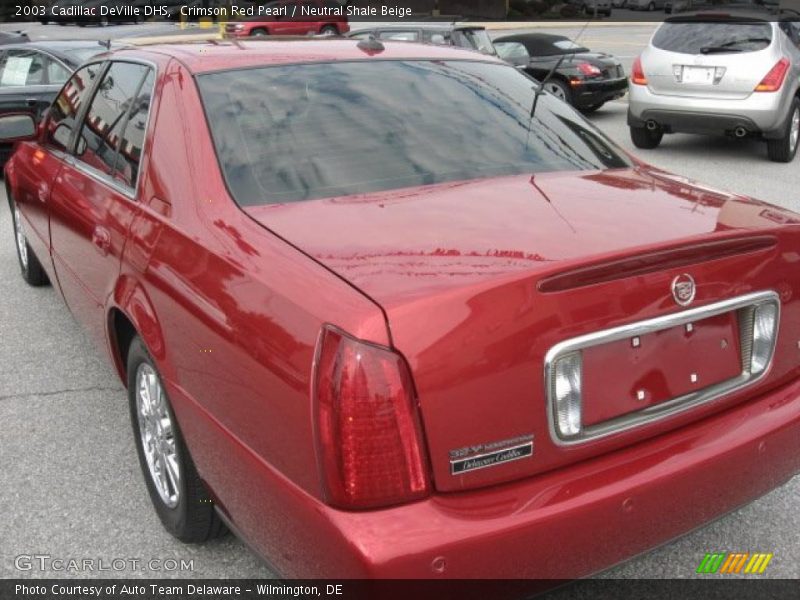 Crimson Red Pearl / Neutral Shale Beige 2003 Cadillac DeVille DHS