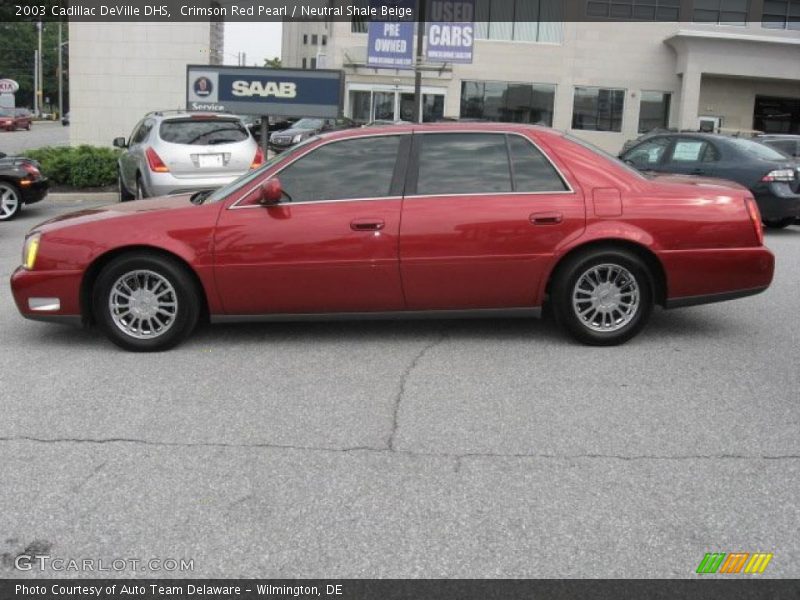 Crimson Red Pearl / Neutral Shale Beige 2003 Cadillac DeVille DHS
