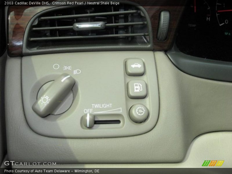 Crimson Red Pearl / Neutral Shale Beige 2003 Cadillac DeVille DHS