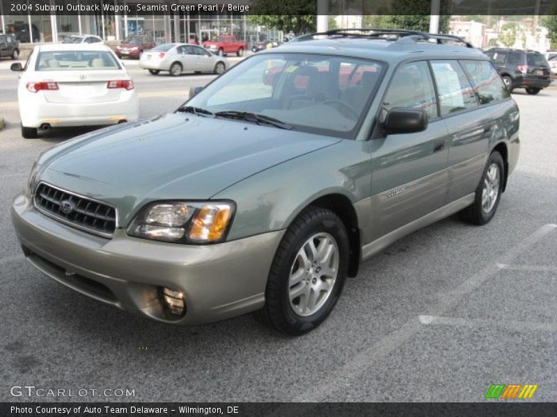 Seamist Green Pearl / Beige 2004 Subaru Outback Wagon