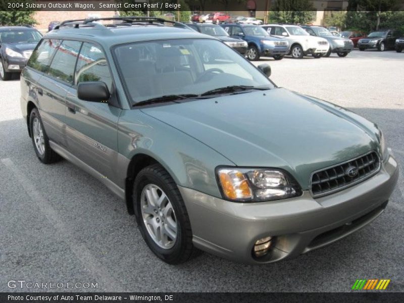 Seamist Green Pearl / Beige 2004 Subaru Outback Wagon