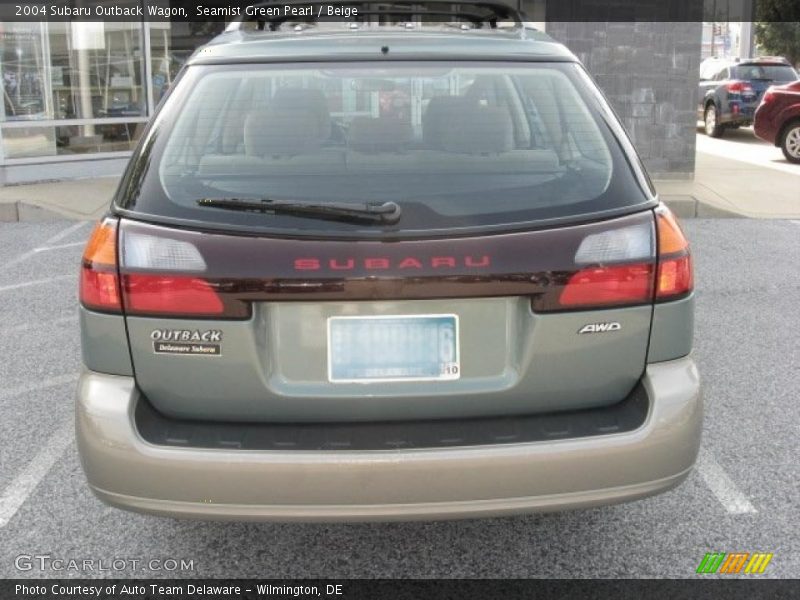 Seamist Green Pearl / Beige 2004 Subaru Outback Wagon