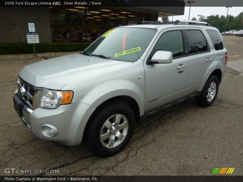 Silver Metallic / Stone 2008 Ford Escape Limited 4WD