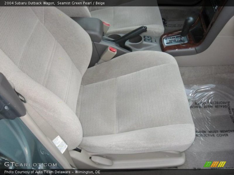 Seamist Green Pearl / Beige 2004 Subaru Outback Wagon