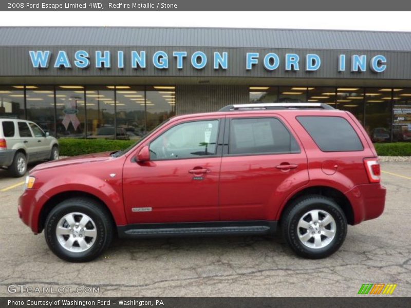 Redfire Metallic / Stone 2008 Ford Escape Limited 4WD