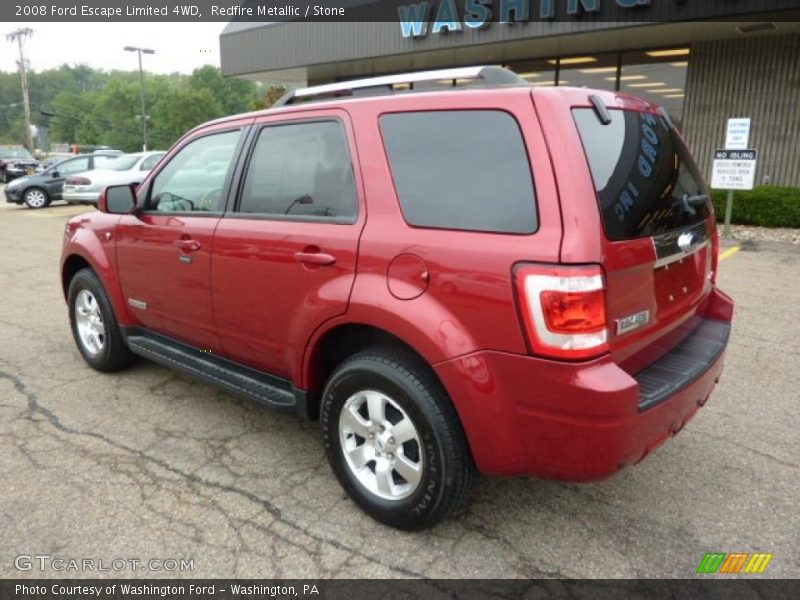 Redfire Metallic / Stone 2008 Ford Escape Limited 4WD