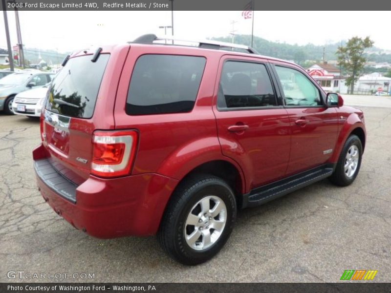 Redfire Metallic / Stone 2008 Ford Escape Limited 4WD