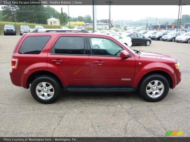 Redfire Metallic / Stone 2008 Ford Escape Limited 4WD