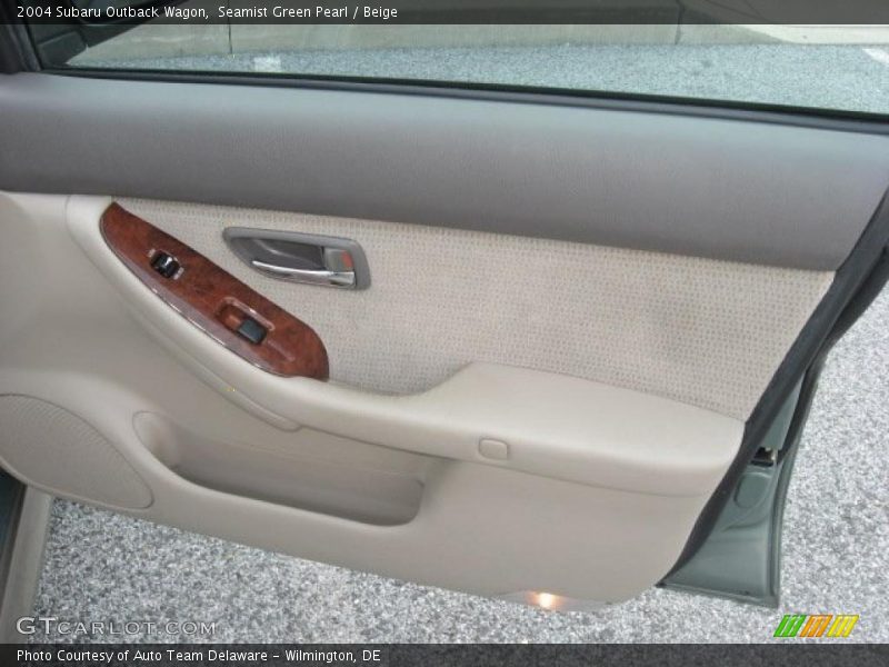 Seamist Green Pearl / Beige 2004 Subaru Outback Wagon