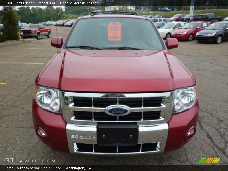 Redfire Metallic / Stone 2008 Ford Escape Limited 4WD