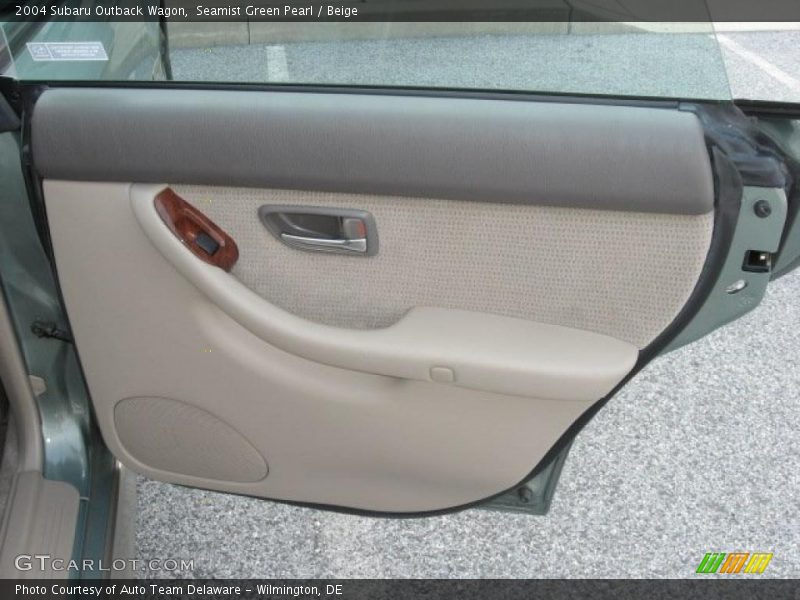 Seamist Green Pearl / Beige 2004 Subaru Outback Wagon