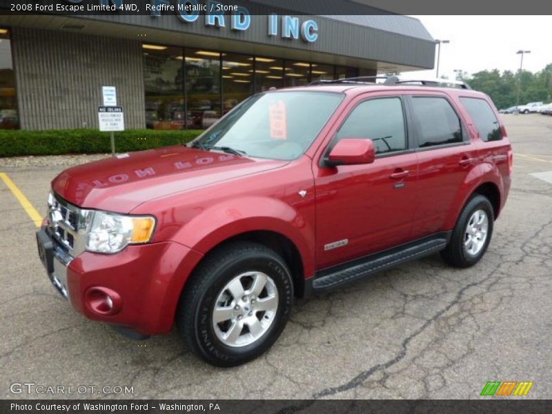 Redfire Metallic / Stone 2008 Ford Escape Limited 4WD
