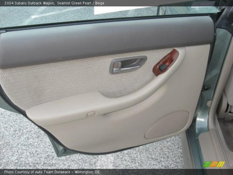 Seamist Green Pearl / Beige 2004 Subaru Outback Wagon