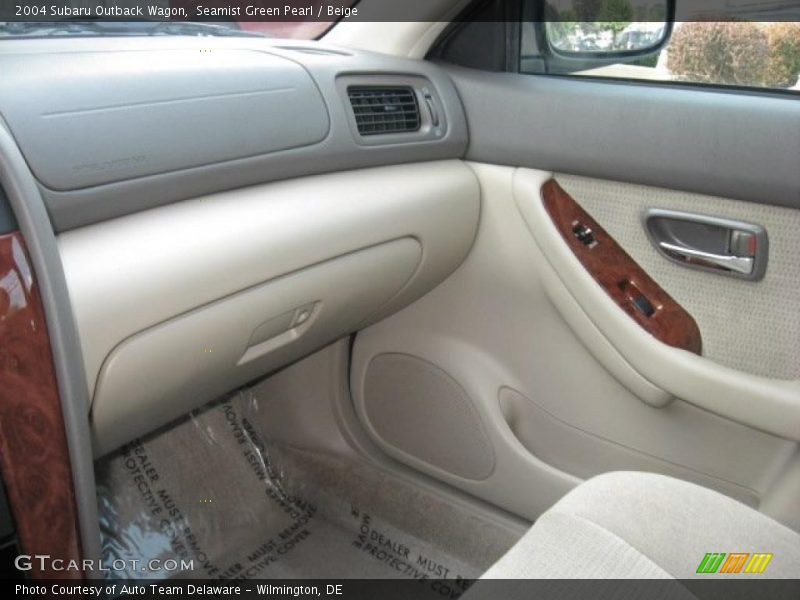 Seamist Green Pearl / Beige 2004 Subaru Outback Wagon