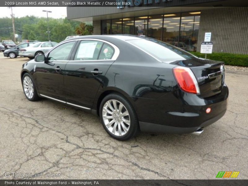 Tuxedo Black Metallic / Charcoal Black 2009 Lincoln MKS AWD Sedan