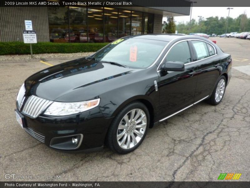 Tuxedo Black Metallic / Charcoal Black 2009 Lincoln MKS AWD Sedan