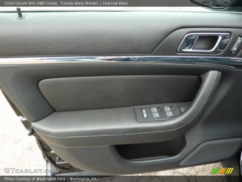 Tuxedo Black Metallic / Charcoal Black 2009 Lincoln MKS AWD Sedan