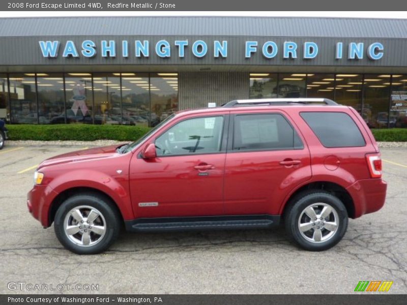 Redfire Metallic / Stone 2008 Ford Escape Limited 4WD