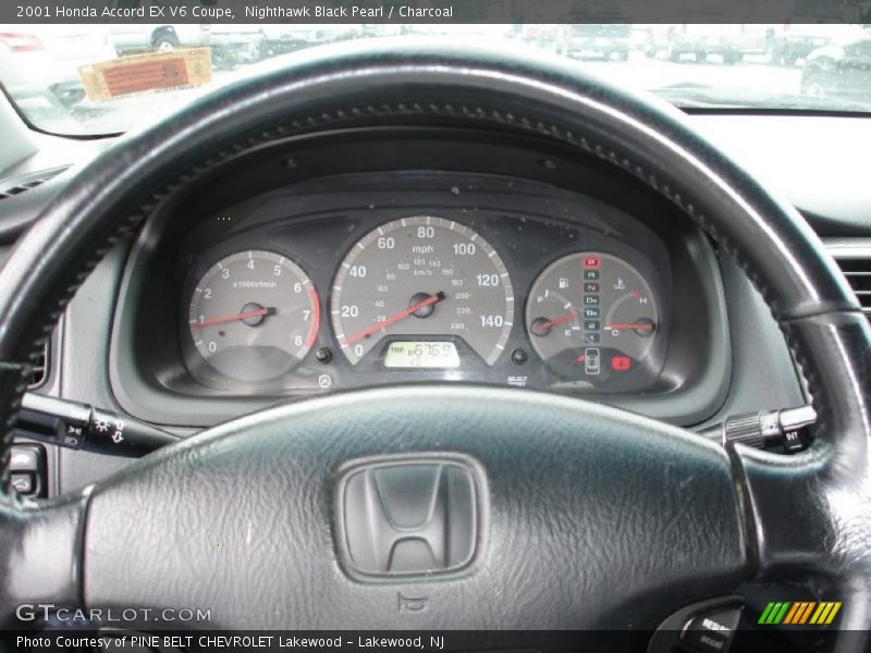 Nighthawk Black Pearl / Charcoal 2001 Honda Accord EX V6 Coupe