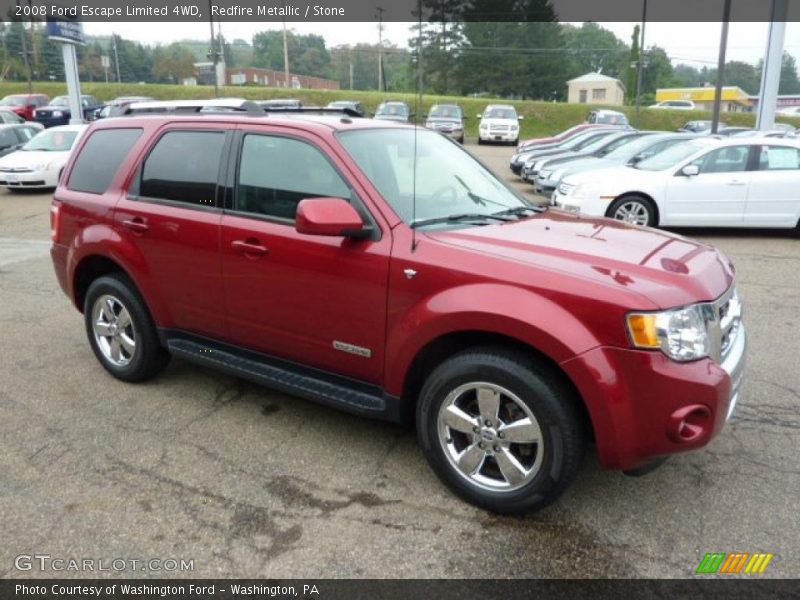 Redfire Metallic / Stone 2008 Ford Escape Limited 4WD