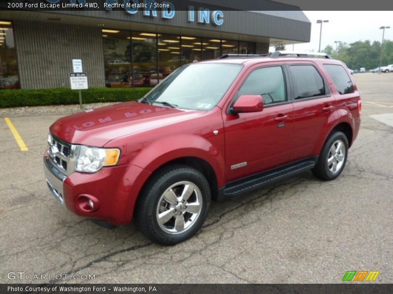 Redfire Metallic / Stone 2008 Ford Escape Limited 4WD