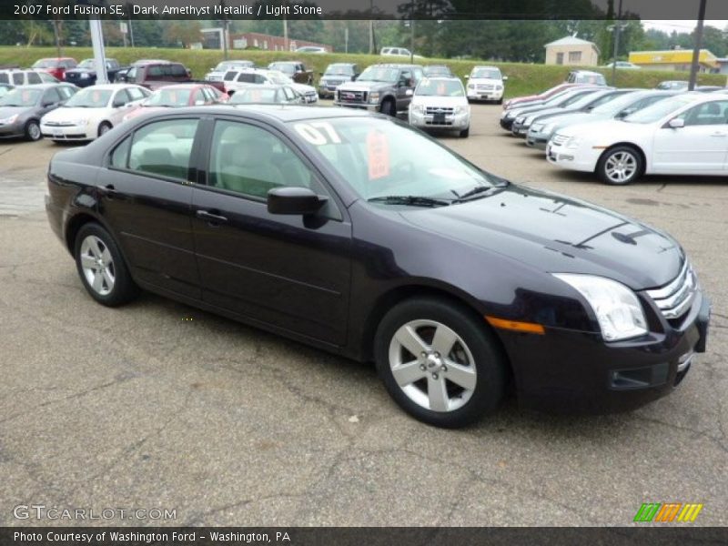 Dark Amethyst Metallic / Light Stone 2007 Ford Fusion SE