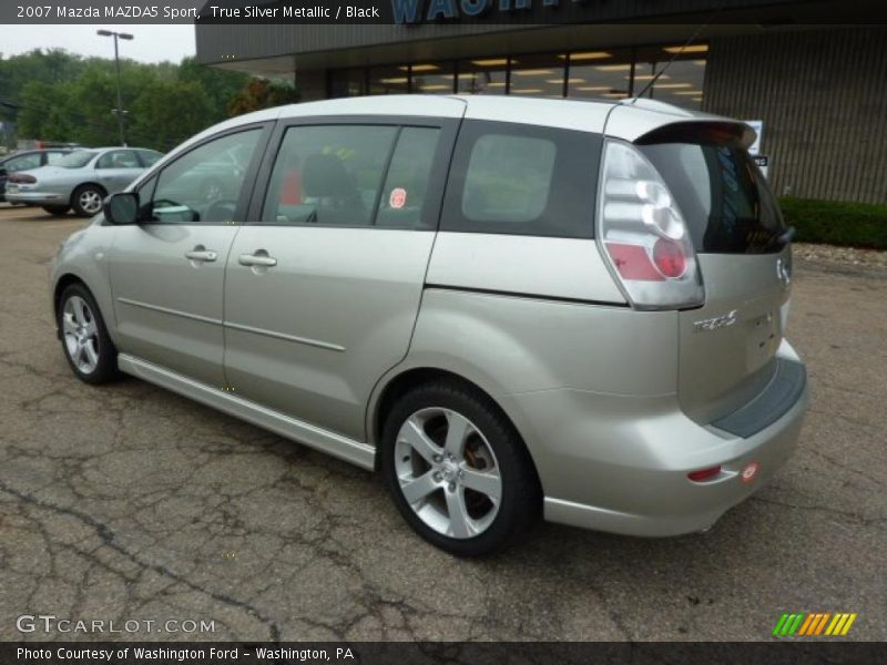 True Silver Metallic / Black 2007 Mazda MAZDA5 Sport