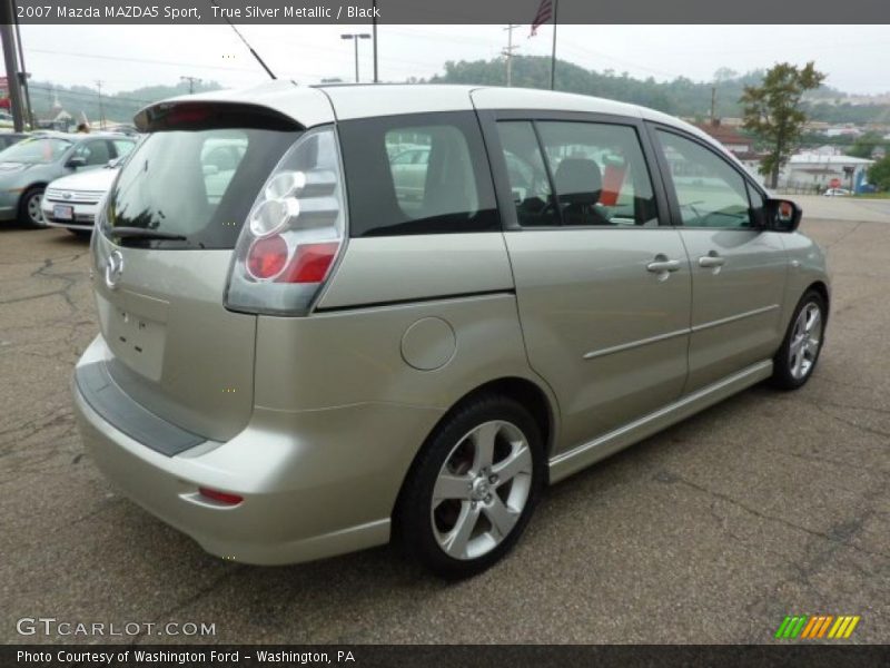 True Silver Metallic / Black 2007 Mazda MAZDA5 Sport