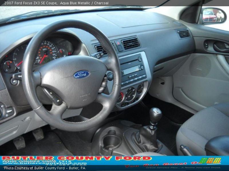Aqua Blue Metallic / Charcoal 2007 Ford Focus ZX3 SE Coupe