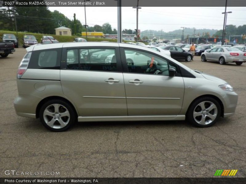 True Silver Metallic / Black 2007 Mazda MAZDA5 Sport