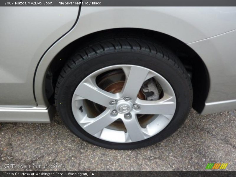 True Silver Metallic / Black 2007 Mazda MAZDA5 Sport
