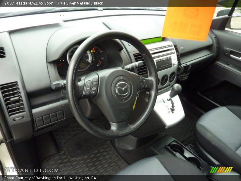 True Silver Metallic / Black 2007 Mazda MAZDA5 Sport