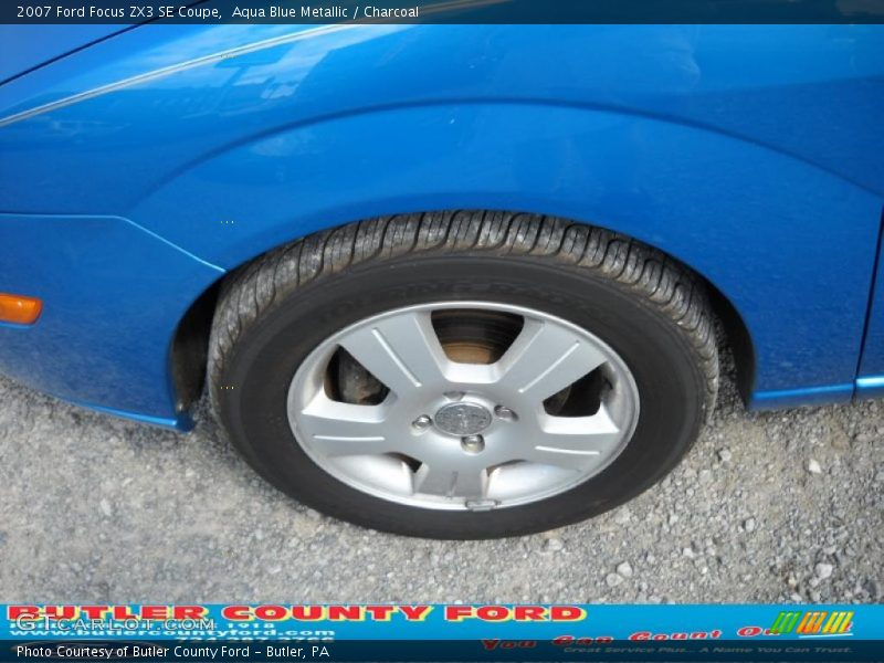 Aqua Blue Metallic / Charcoal 2007 Ford Focus ZX3 SE Coupe
