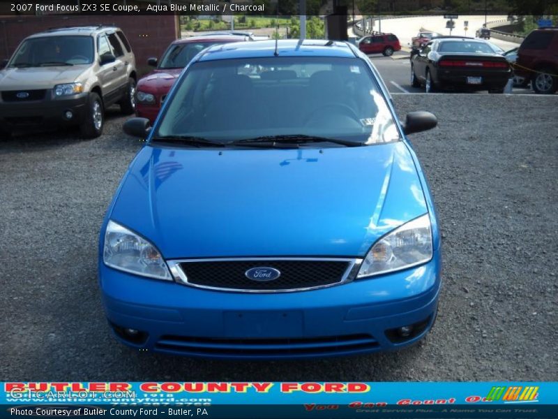 Aqua Blue Metallic / Charcoal 2007 Ford Focus ZX3 SE Coupe