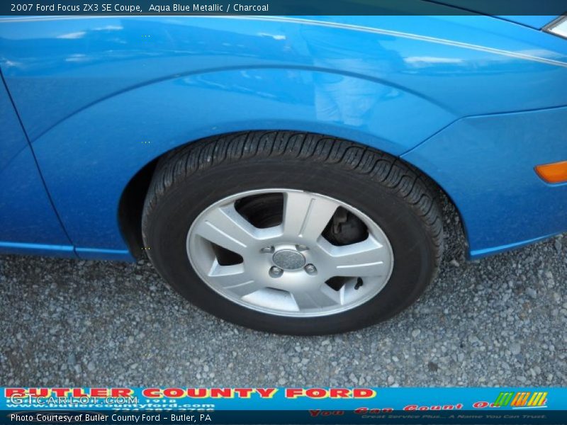 Aqua Blue Metallic / Charcoal 2007 Ford Focus ZX3 SE Coupe