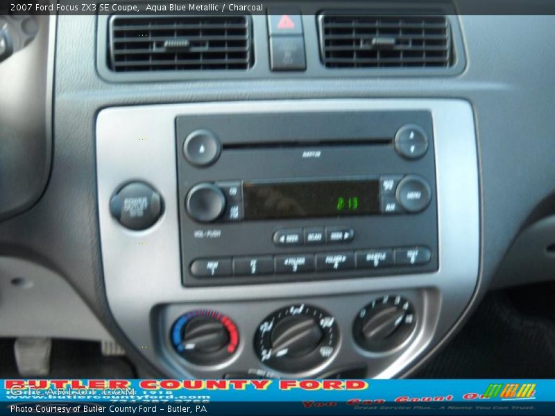 Aqua Blue Metallic / Charcoal 2007 Ford Focus ZX3 SE Coupe