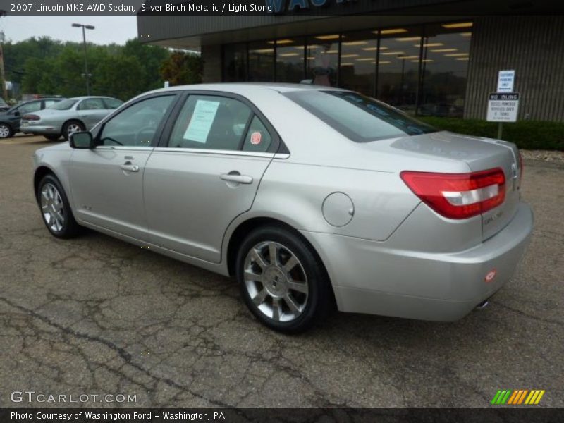 Silver Birch Metallic / Light Stone 2007 Lincoln MKZ AWD Sedan