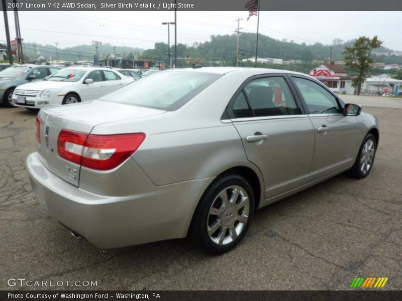 Silver Birch Metallic / Light Stone 2007 Lincoln MKZ AWD Sedan