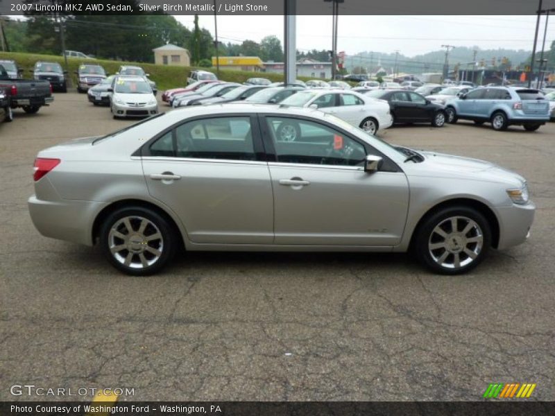 Silver Birch Metallic / Light Stone 2007 Lincoln MKZ AWD Sedan