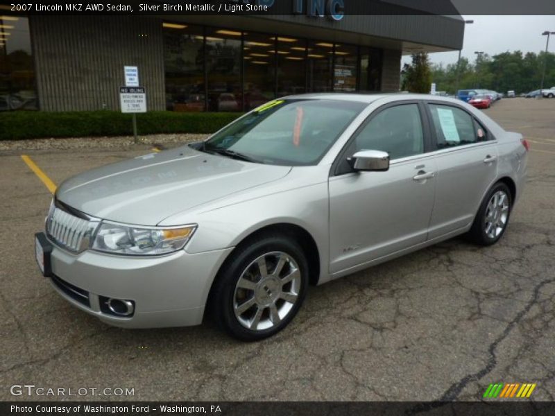 Silver Birch Metallic / Light Stone 2007 Lincoln MKZ AWD Sedan