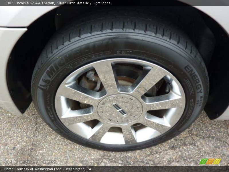 Silver Birch Metallic / Light Stone 2007 Lincoln MKZ AWD Sedan