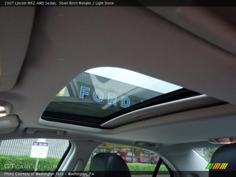 Silver Birch Metallic / Light Stone 2007 Lincoln MKZ AWD Sedan
