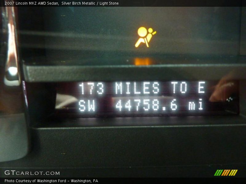 Silver Birch Metallic / Light Stone 2007 Lincoln MKZ AWD Sedan