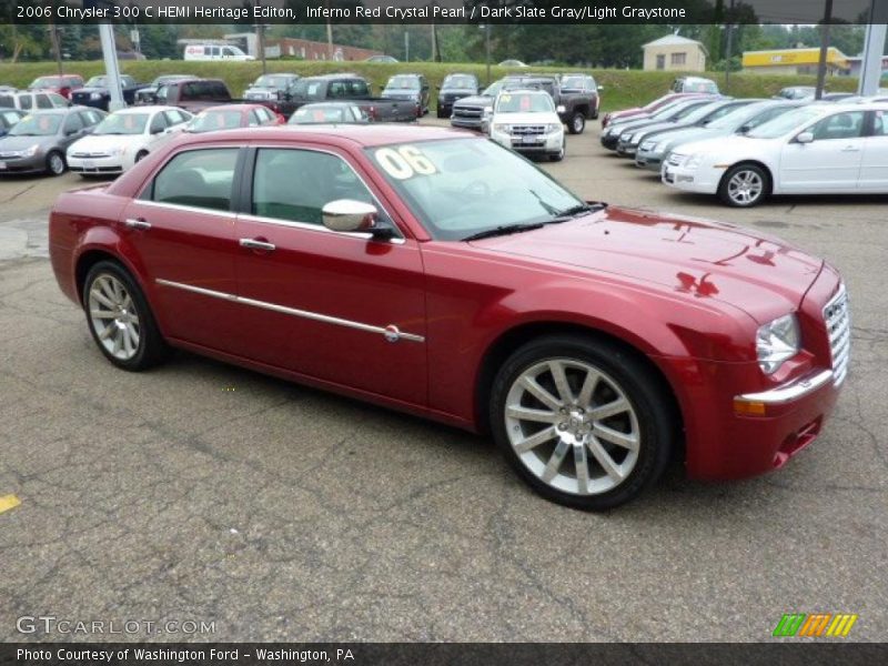 Inferno Red Crystal Pearl / Dark Slate Gray/Light Graystone 2006 Chrysler 300 C HEMI Heritage Editon