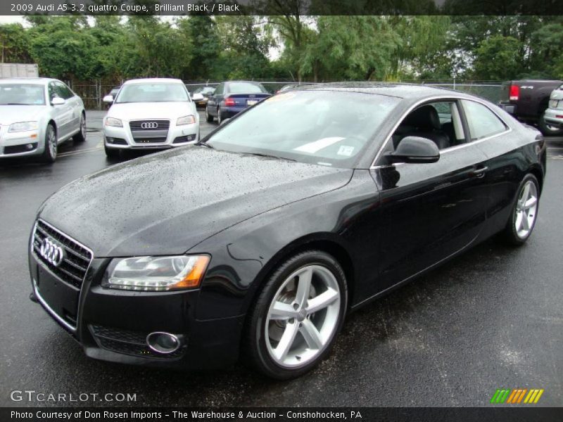 Brilliant Black / Black 2009 Audi A5 3.2 quattro Coupe