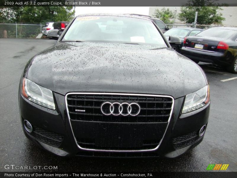 Brilliant Black / Black 2009 Audi A5 3.2 quattro Coupe